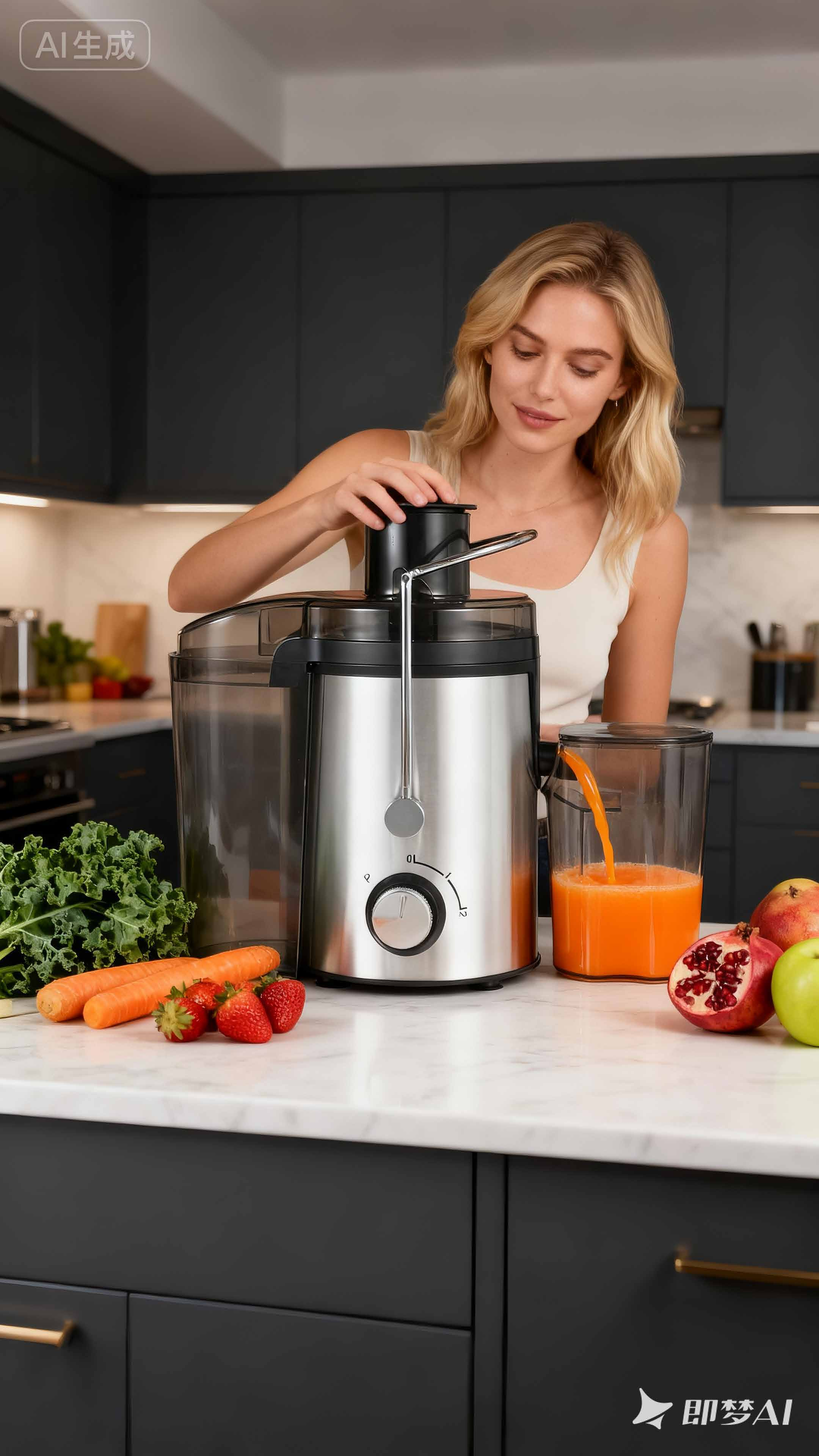 Centrifugal Juice Extractor - LH-618, model LH-618, AI-generated illustration, not a product photograph